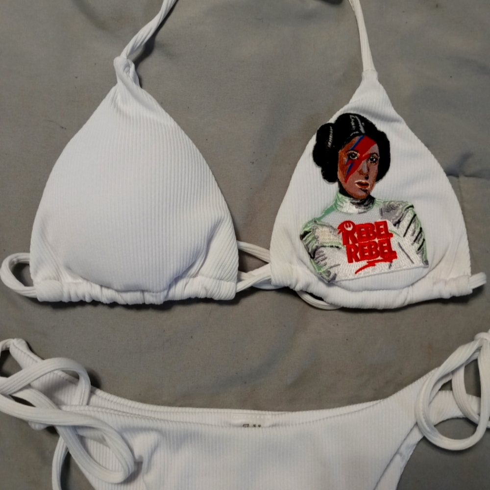 Reworked White Princess Leia Bikini